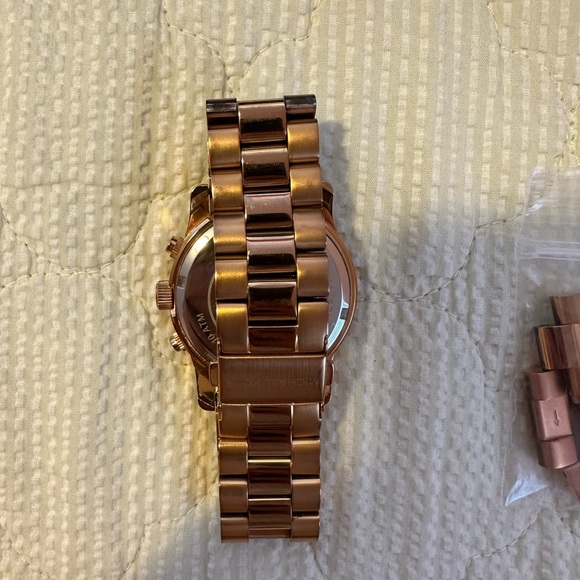 Michael Kors Runway Rose Gold-Tone Watch - Picture 3 of 7